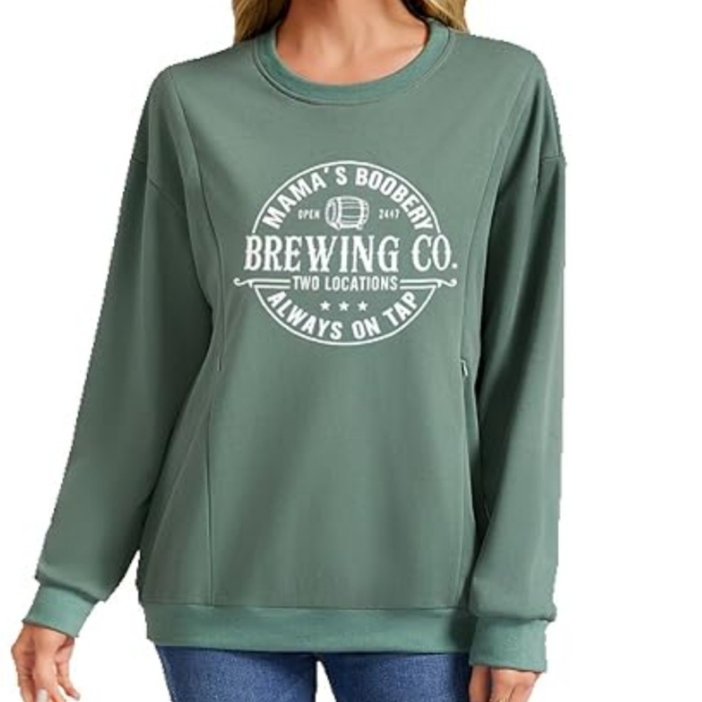 Mama's Boobery Brewing Co. Nursing Sweatshirt